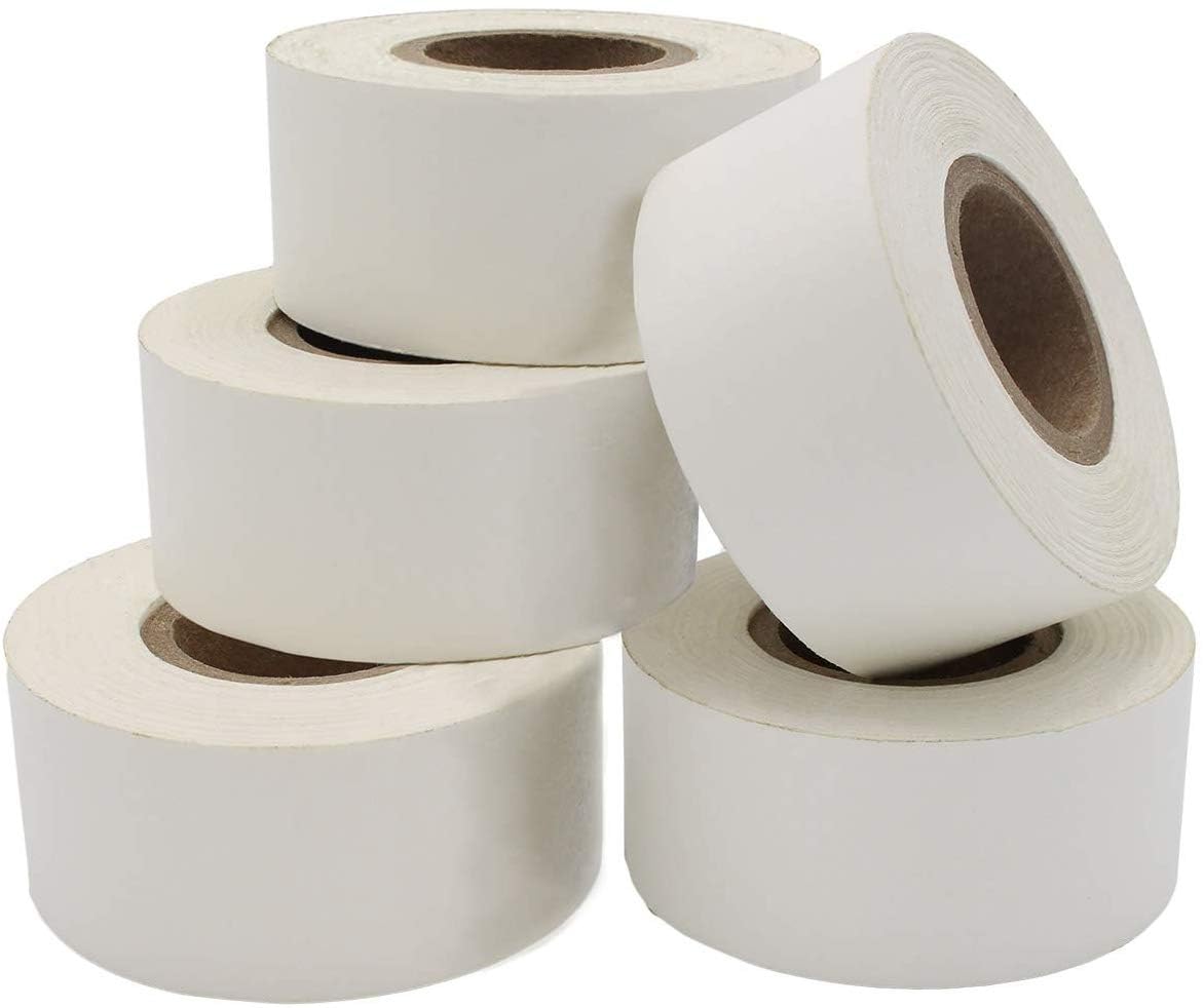 ChromaLabel 1 inch Color Code Labeling Tape Value Pack, White Color Code Tape, 500 inch per Roll, Case of 5