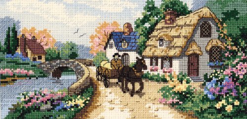 Dimensions Needlecrafts Counted Cross Stitch, Village Serene