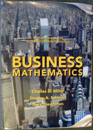 Business Mathematics 0558210279 Book Cover