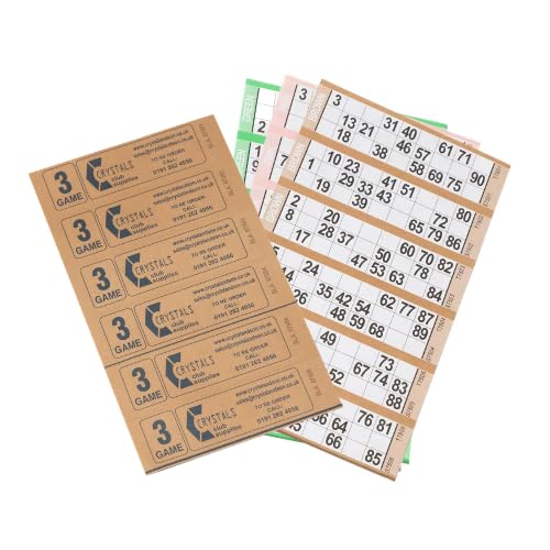CRYSTALS 300 bingo books bingo (3 page game)