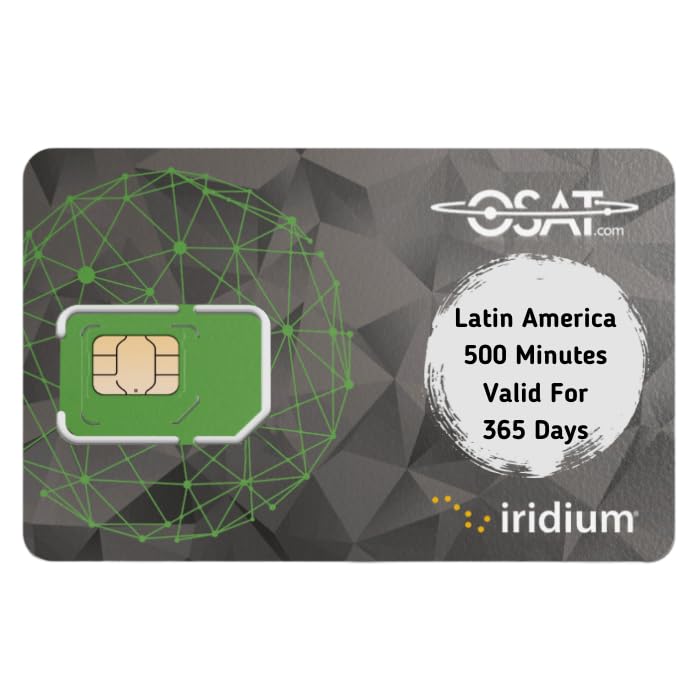 Iridium 9555 Satellittelefon med SIM och Latinamerika Plan 500 min