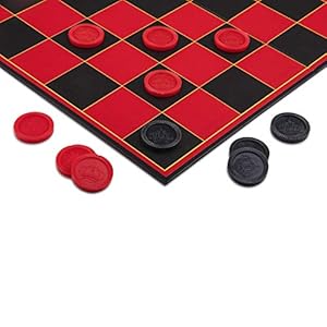 Checkers Board for Kids– Fun Checkerboard Game for Boys and Girls – Interlocking Checkers with Foldable Board by Point Games