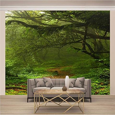Msrahves fotomurales decorativos pared 3d Sol verde hermoso bosque Cover
