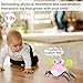 Plnmlls Crawling Crab Baby Toy - Tummy Time Toys - with Music and LED Light,Built-in Rechargeable Battery and Volume Can be Turned Off for 0-6 6-12 12-18 36 Months Walking Toddler Birthday Gift(Pink)