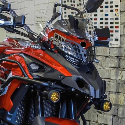 Couvercle de protection calandre phare moto Benelli TRK502 acier durable