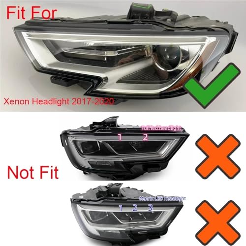 Puces DRL xénon Audi A3 S3 source blanche phare gauche 2017 - 3