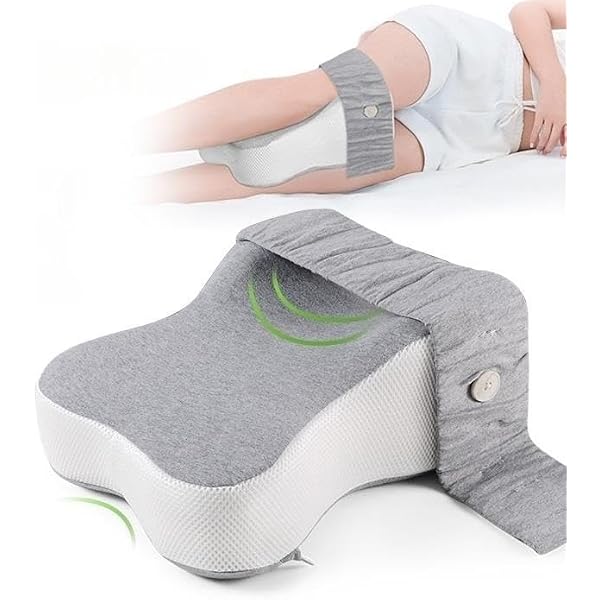 CEWROM Poduszka na kolana dla osób śpiących na boku, ortopedyczna poduszka na nogi, pianka z pamięcią kształtu, poduszka do spania na boku, ergonomiczna poduszka na nogi, dla kobiet w ciąży