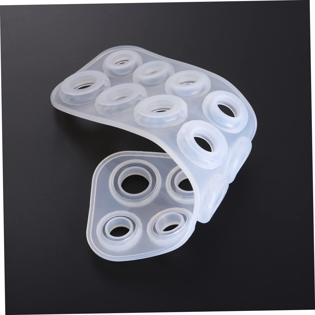 Stampo in Silicone per Anelli Gioiello Fai da Te, Rotondo e Rombo | Progetti Resina Epossidica, Bianco, Riutilizzabile e Antiaderente, Facile da Pulire e Separare