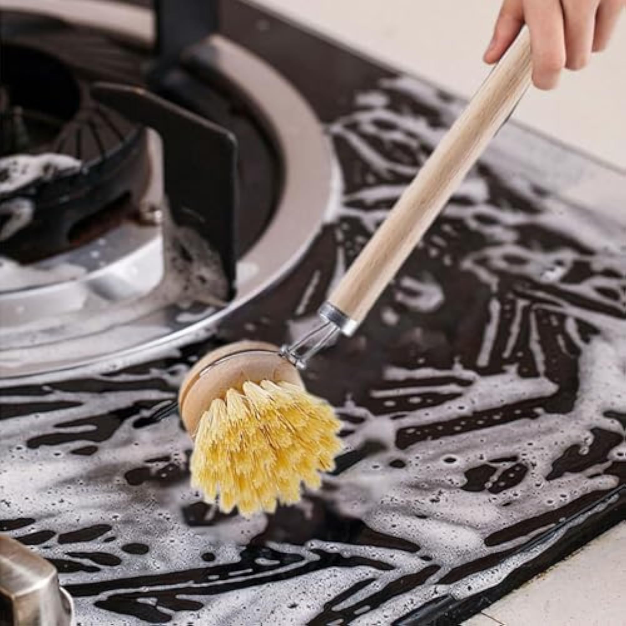 Long Handle Dish Washing Brush for Kitchen Cleaning