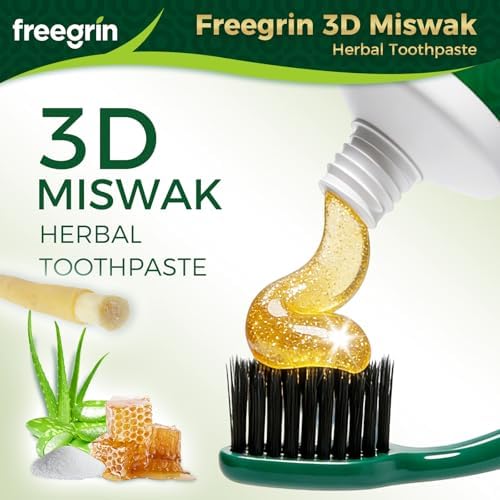 Miswak Toothpaste, Organic Herbal Whitening Toothpaste for Gums, Fresh Breath - with Miswak, Aloe Vera Leaf, Propolis Extract & Xylitol, Fluoride Free, Plant Based, 3.52 oz-V1 — 사진 7