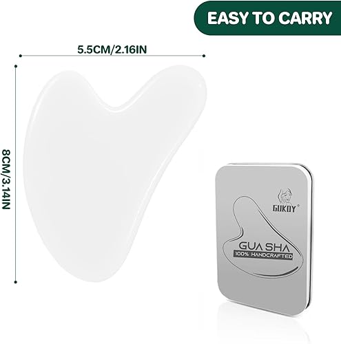 Miniatura 4 de Gua Sha Herramientas faciales, herramienta de masaje GuaSha, tablero de guasha para terapia de acupuntura de spa, tratamiento de punto de