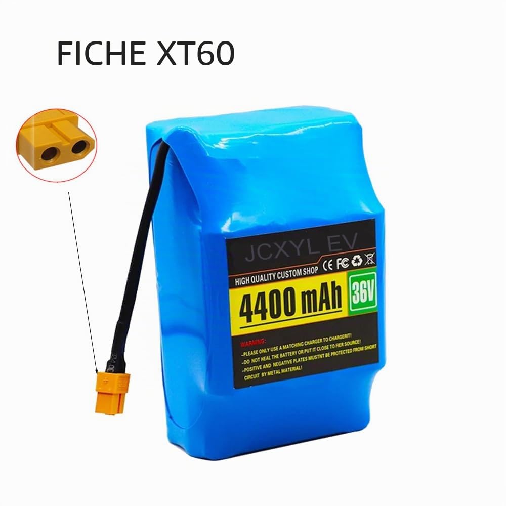Batterie Lithium-ION 36 V 4,4 Ah pour Hoverboard électrique (10S2P) 36 V 4 400 mAh pour trottinettes électriques et Planches Auto-équilibrées