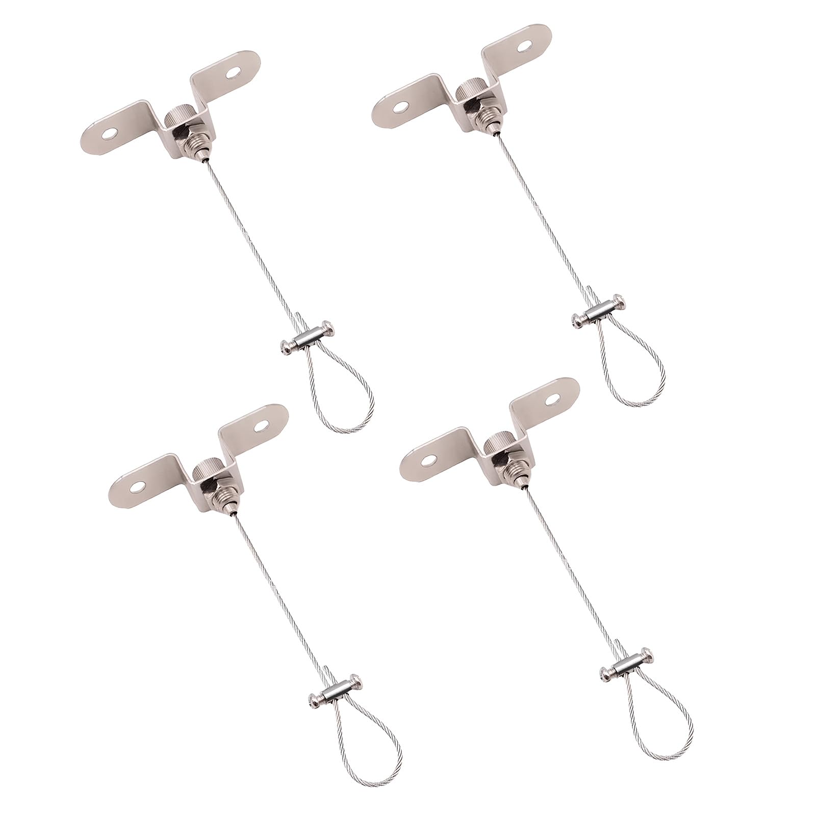 4Pcs Stainless Steel Brackets for Bathroom Shower Rods Prevents Sagging Easy Installation Shower Curtain Rod Bracket