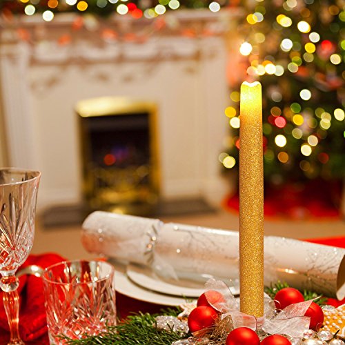 Giveu Pack 6 Flamlesss Led Taper Candles,12 Inch Battery Operated Candle With Timer, Ivory For Christmas And Halloween Decoration (Ja13112-G6) #TOP3