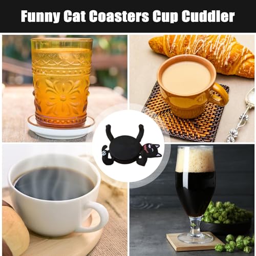 Dessous-de-verre chat impression 3D porte-gobelet table basse - 5