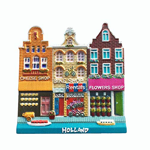 Hollande Pays-Bas Aimant de réfrigérateur 3D souvenir touristique cadeau décoration de maison cuisine autocollant magnétique Holland Pays-Bas