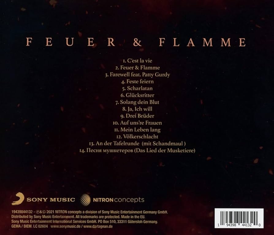DARTAGNAN Feuer&Flamme CD ライブBD セット 輸入盤 510O6jfT1pS._UF894,1000_QL80_.jpg