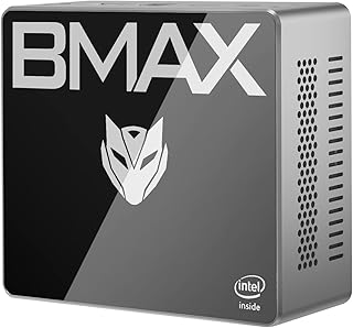 Bmax Mini PC B2 S 6GB DDR4/128GB eMMC, N4020 (up to 2.8 GHz) Micro Desktop Computer, 60Hz Dual Display HTPC, Gigabit Ethernet, Dual-Band Wi-Fi/HDMI VGA Port BT 4.2 USB 3.0 x4