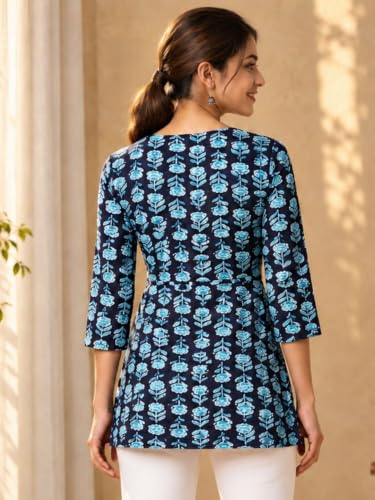 Image of feranoid Women Cotton Angrakha Kurti