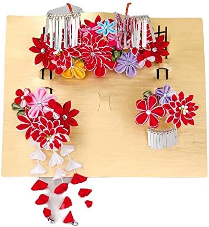 無料配達 髪飾り 頭飾り 大人 子供 女の子 かんざし 簪 かのこ つまみ細工 ヘアーアクセサリー