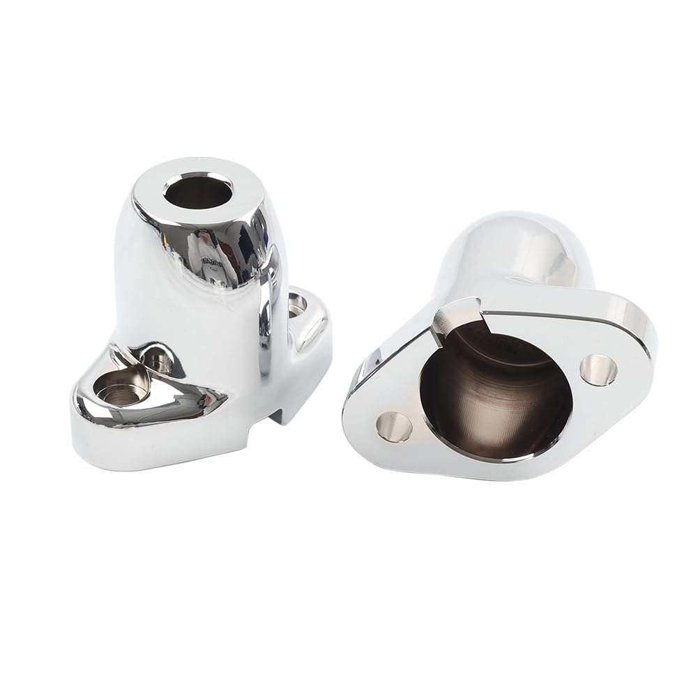 Cninba13 2 Pcs Fog Passing Auxiliary Lamp Mount Front Turn Signal Mount Aluminum Chrome For Harley