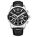 LIGE Reloj Hombre Moda CronóGrafo Impermeable Cuarzo AnalóGico Acero Inoxidable Cuero Brazalete Negocios Casual Calendario Reloj