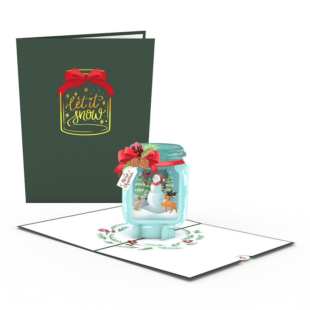 Lovepop® 3D Pop-Up Weihnachtskarten 12er Paket Set | einzigartige Karten voller Weihnachtszauber | 12 besondere Weihnachten Grußkarten | mit Premium-Umschlägen & Notizkarten
