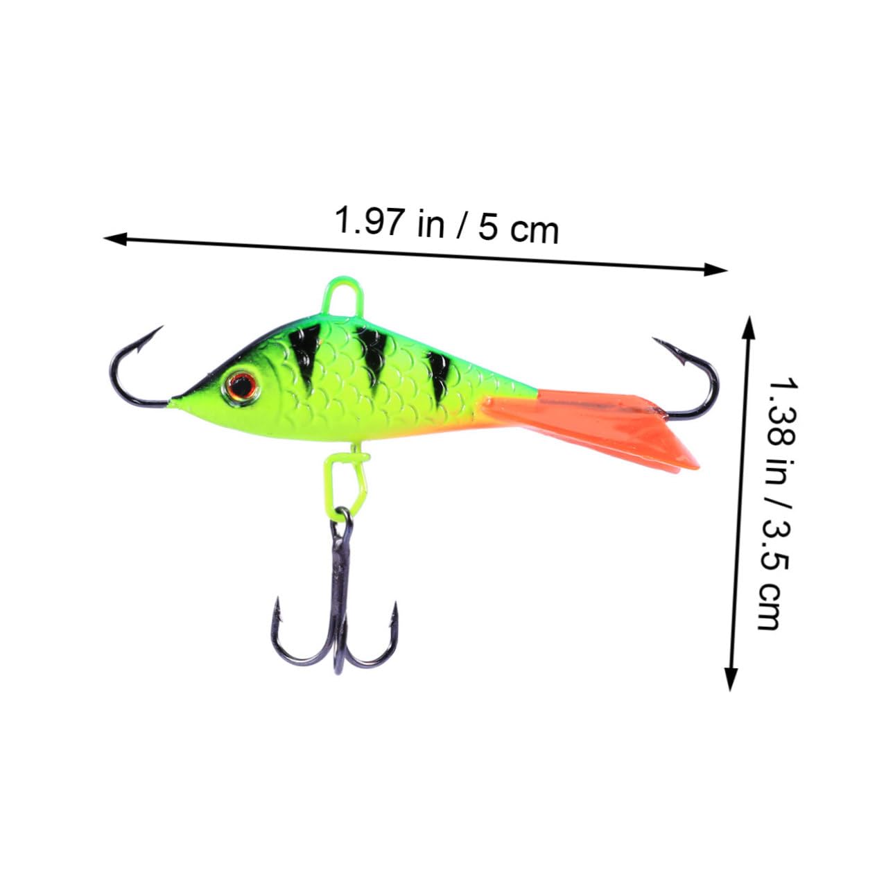 Toddmomy 3 Sets Hochfeste Haken 50 Mm 7 5 G Künstliche Angelköder Realistischer Bass-köder Für Wolfsbarsch Aspius Barsch 5 Stück X 3