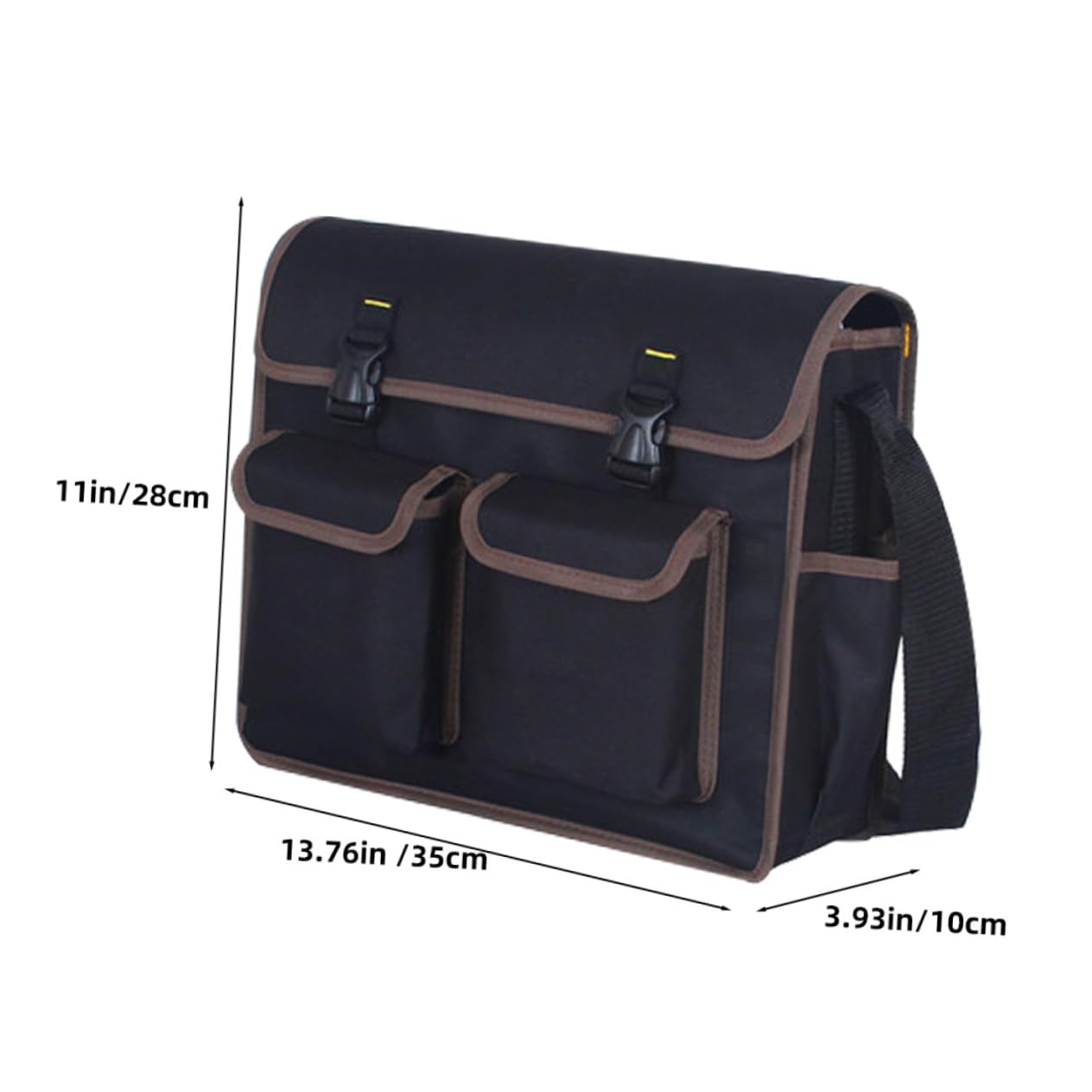 Bolsa de Herramientas de Electricista Grande Negra de Lona
