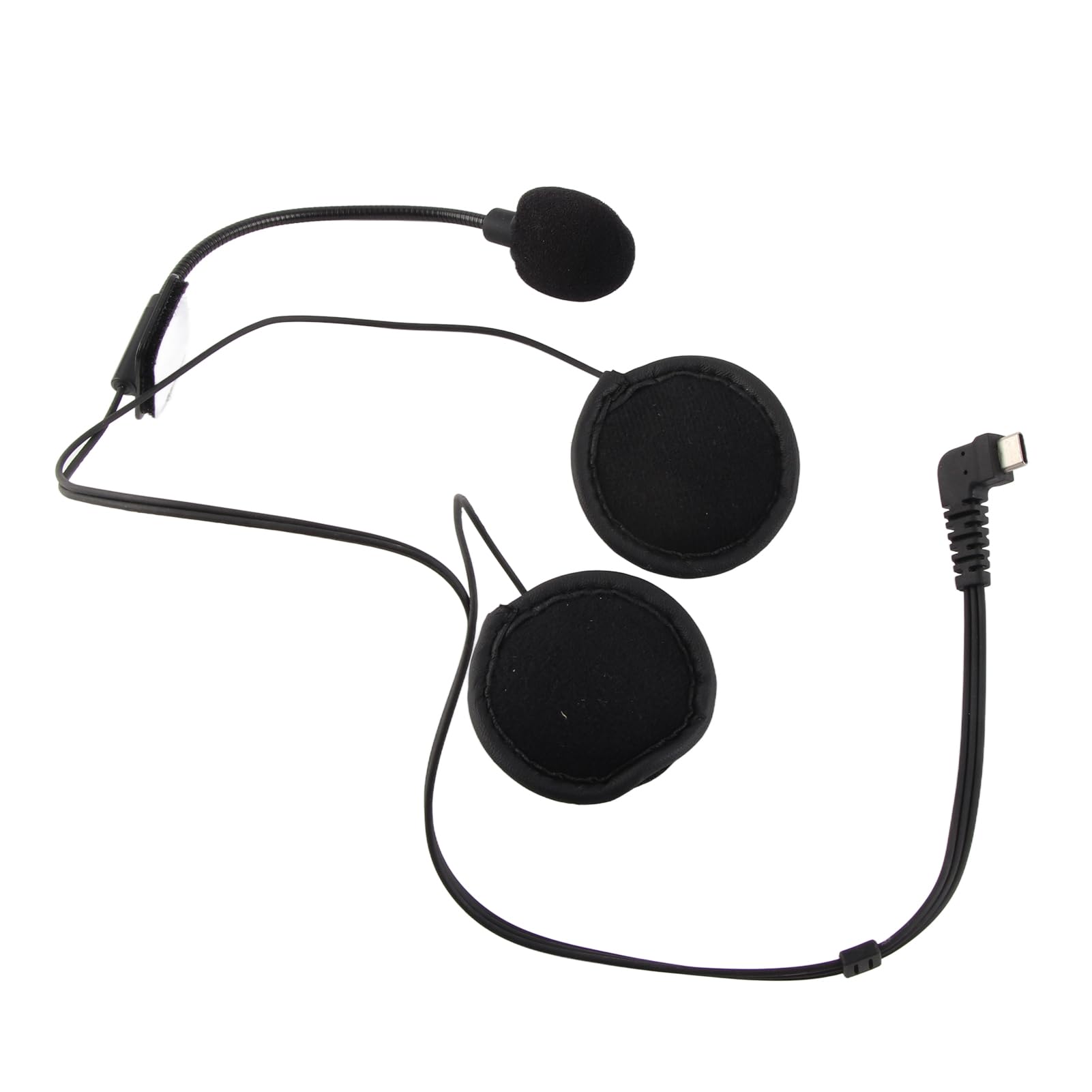 Jectse Auricolare per Moto, Auricolare per Casco da Moto, Auricolare per Casco da Moto Ultra Sottile con Microfono, per Vivavoce/Musica per Lo Sport in Moto