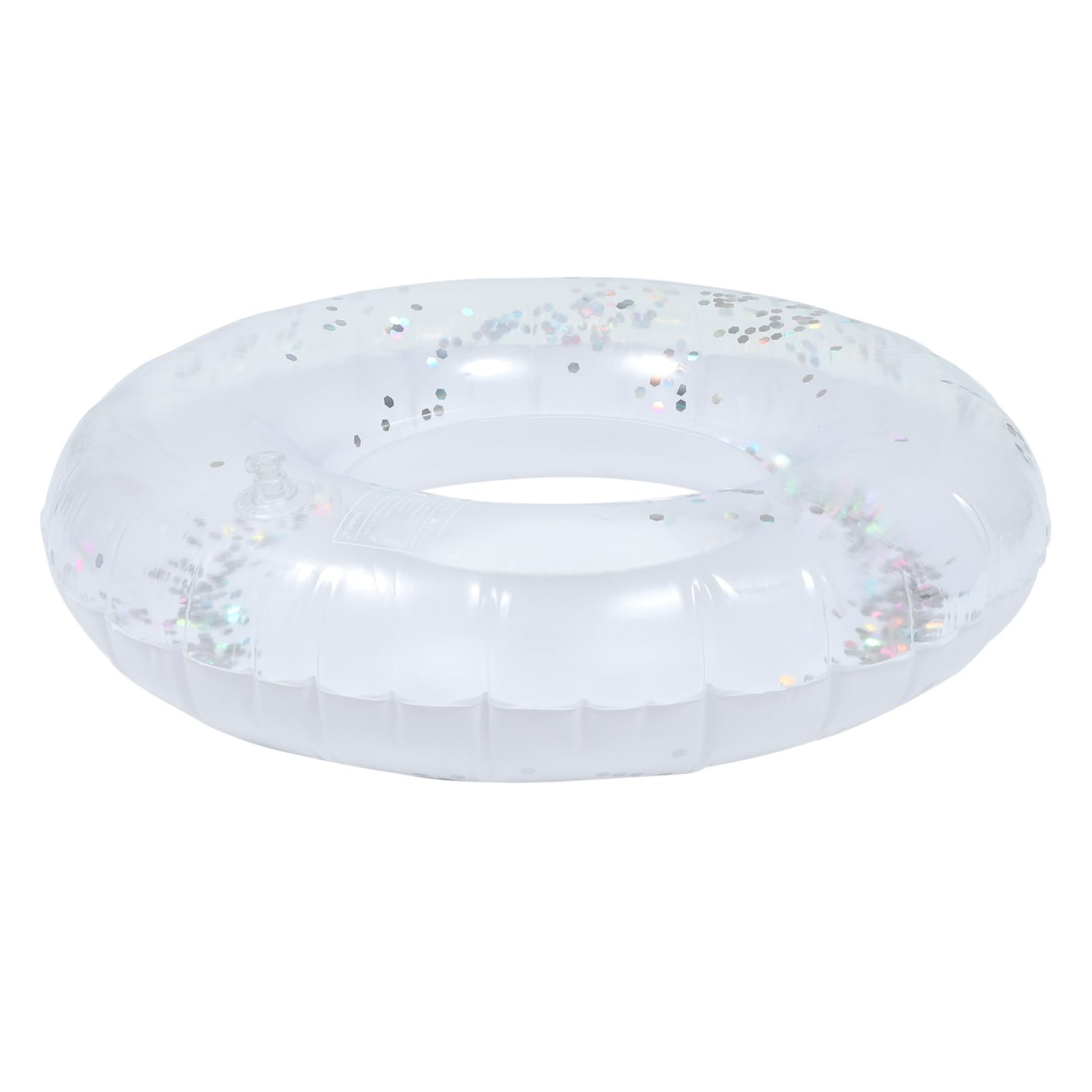 YARNOW PVC Water Party Accessory Floating Sequins Swimming Ring Inflatable Swimming Ring 90cm Random