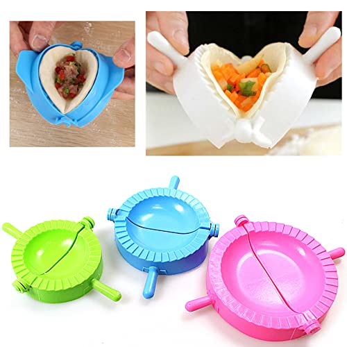 3 PK Dumpling MOLDS -Dough Press, Meat Pie Pastry Sealer -Samosa, Pasty Cutter, Empanada, Ravioli (PK3 Dumpling Molds) - Image 2