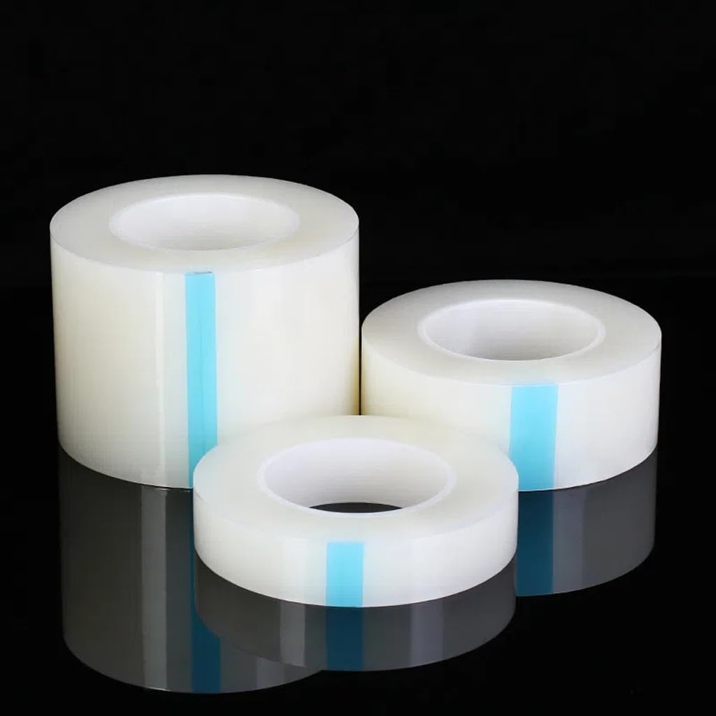 Transparent Tape Easy to Clean, 2 inches Wide by 66 inches Long, Made of polyethylene + Gauze, Easy to Clean Without Adhesive Residue Ultra-Thick Tape