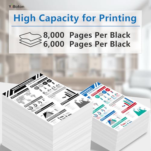 Image of High Yield Phaser 6600 WorkCentre 6605 Toner Cartridge Compatible for Xerox Phaser 6600 6600N 6600DN WorkCentre 6605 6605N 6605DN Printer.106R02228 106R02227 106R02226 106R02225