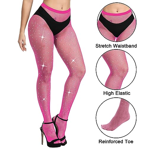 Image of Fishnet Stockings Lace Patterned Tights High Waist Pantyhose Fishnets for Women