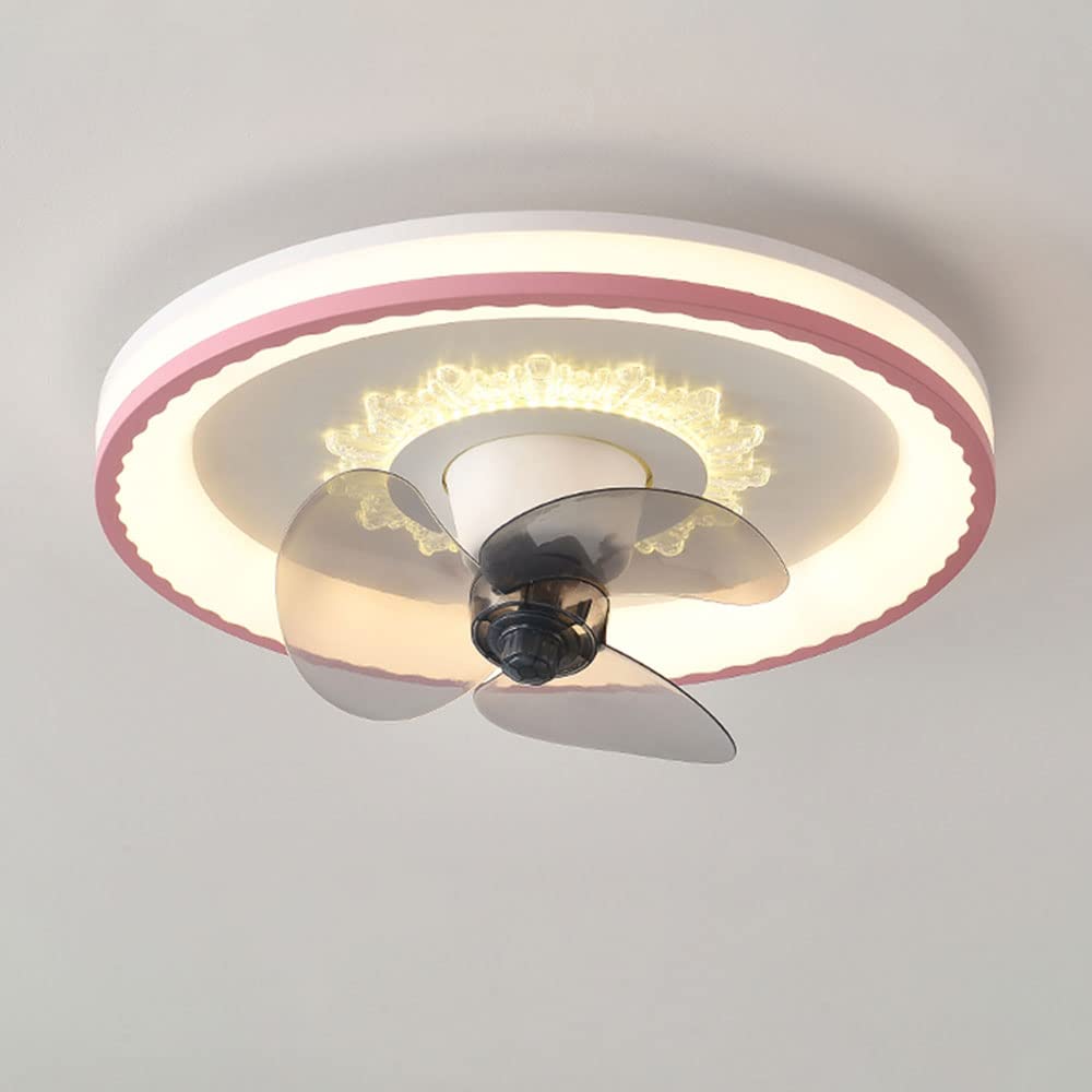 Ventilateur de plafond muet pour chambre et salon moderne avec éclairage LED 96W