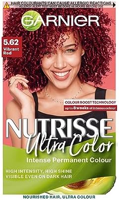 Garnier Nutrisse Permanent Hair Dye, Natural-looking, hair colour result, For All Hair Types, 4 1/2 Medium Dark Brown