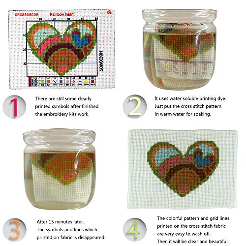 Crossdecor Stamped Cross-Stitch Needlepoint Kits Pre-Printed Patterns For Beginners Adults, Embroidery Cross-Stitching Kit Wall Art Cross Stitch- Fairy Tale Prince And Princess Kits #TOP2