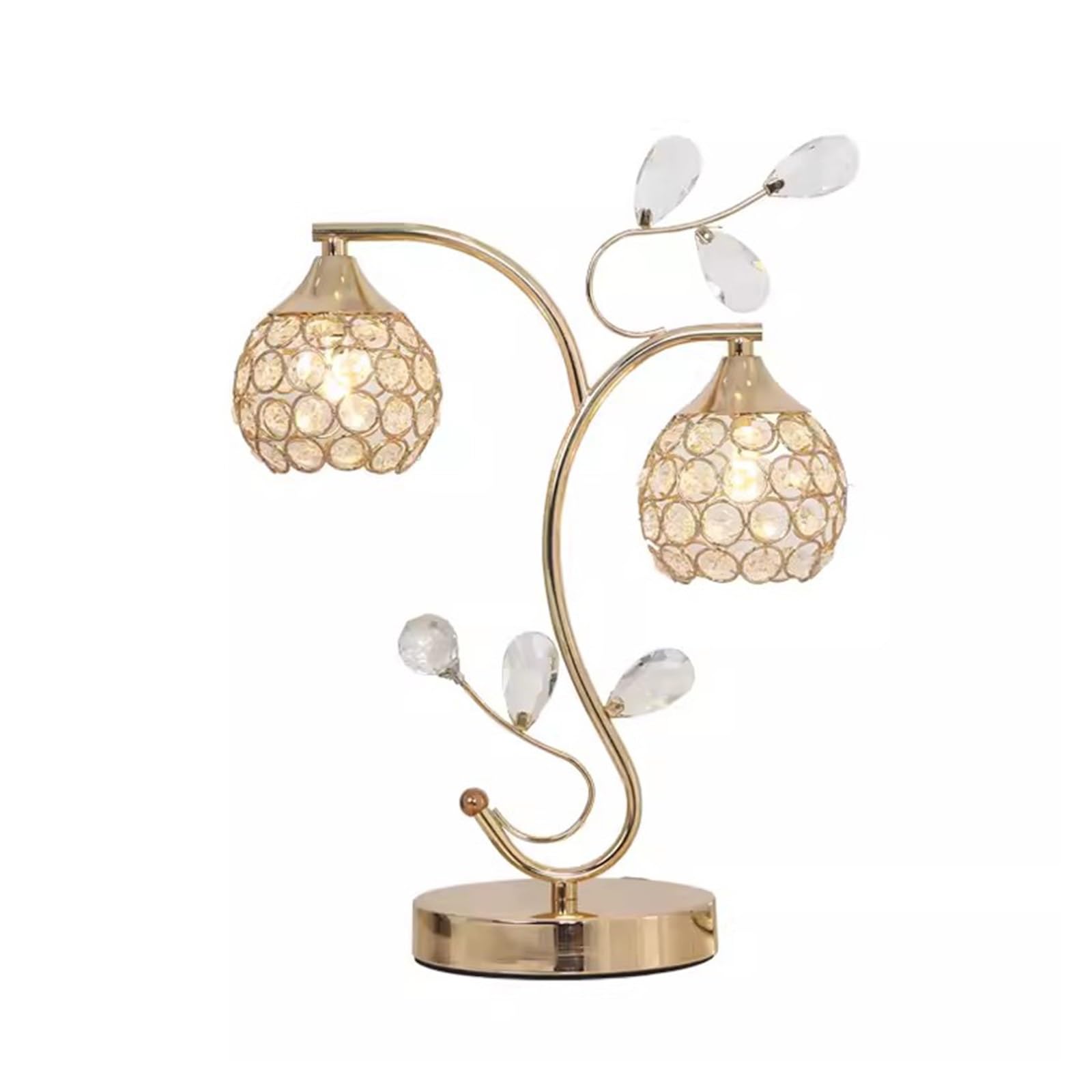 Affascinante Lampada da tavolo in cristallo con controllo a pulsante in comodino dimmerabile a 3 vie Arredamento per la casa(Three Color Lamp,Dimmer)