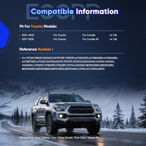Image of ECCPP AC Compressor 2014-2022 for Toyota Corolla 1.8L Fast Cooling | 2017-2018 for Toyota Corolla iM 1.8L Air Conditioning Compressor