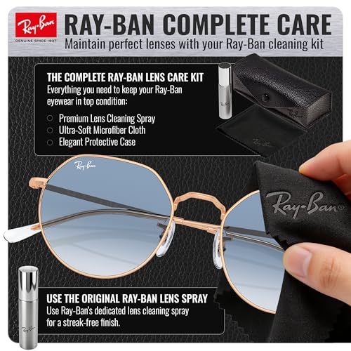 Image of Ray-Ban RB3565 JACK Square-Round Shaped Sunglasses for Men & Women with Official RAYBAN Eyewear Kit