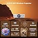 Sunys Projector with WiFi and Bluetooth, Native 1080P Full HD, Portable Movie Projector Compatible with Android/iOS/HDMI/USB (Textured Grey)