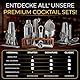 EMPATION Cocktail Shaker, 8-teiliges Cocktail Set - 825ml Boston Shaker aus Edelstahl, minimalistisches Cocktail Zubehör, Bar Set für Anfänger & Profis, Cocktailshaker Set perfekt als Präsent geeignet