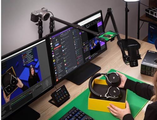 Green Screen Mouse Mat, tappetino chroma key da scrivania, di qualità, perfetto per fotocamere posizionate in alto o manuali per OBS, Twitch, YouTube, Zoom, Teams, streaming, gioco e istruzione - Mousepad - Immagine 5