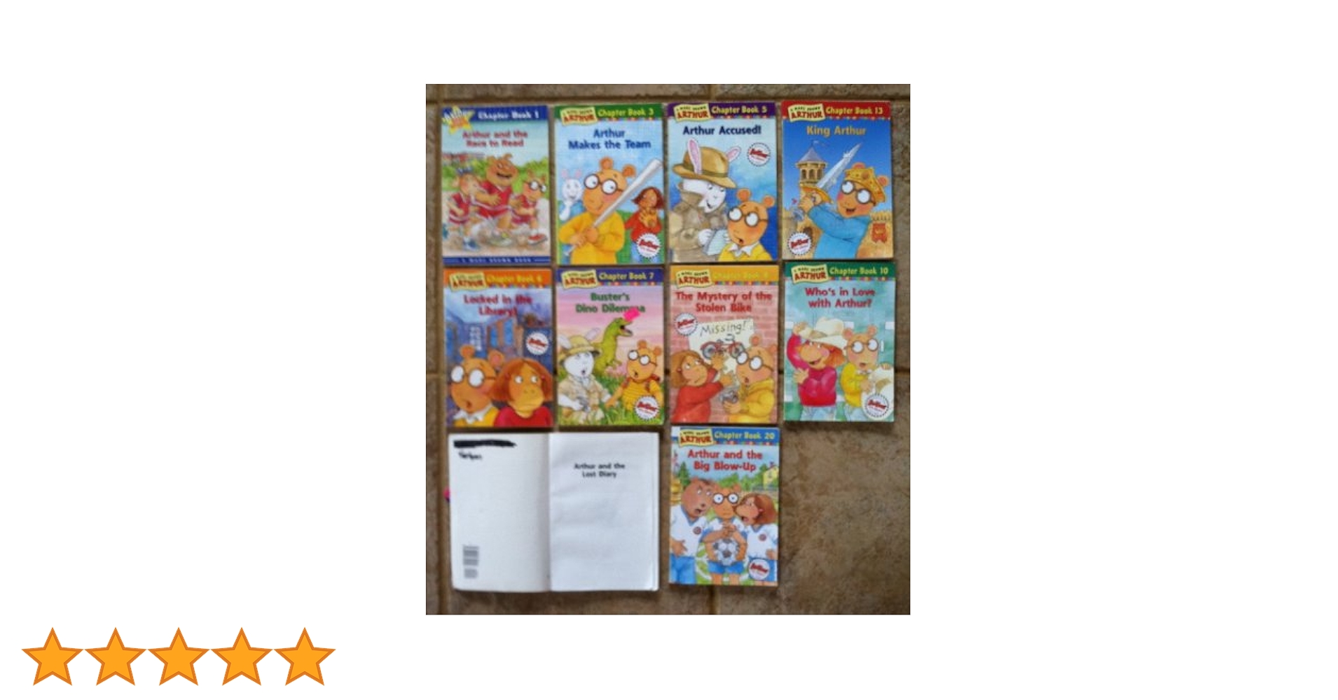 Set of 12 Arthur Chapter Books (The Race to Read ~ Makes the