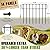 HIHADUUM 20Ft(L) X 13Inch(H) Animal Barrier Fence - 14 Pack Garden Fence Animal Barrier Garden Border Rustproof Metal No Dig Fence Panels for Dog Rabbit Defense Bottom Blocker for Outdoor Yard Patio