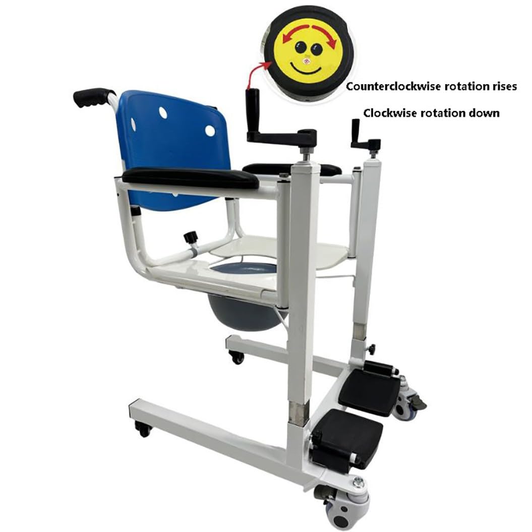 Silla de ruedas elevadora de pacientes,silla de ducha con elevador de transferencia,gruas para personas mayore,Elevador de pacientes con elevación manual,grua enfermos A