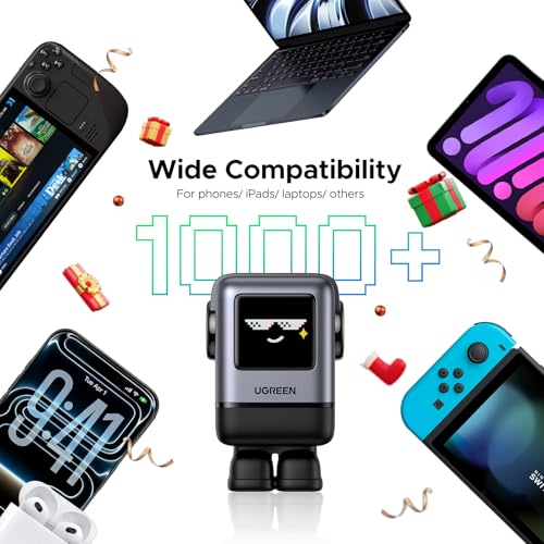 UGREEN Uno 100W USB C Charger, Nexode 4-Port GaN Charger Compact Fast USB C Power Adapter for MacBook Pro/Air 2025, iPad Pro, iPhone 17 Pro, Galaxy S25 Ultra, Pixel 10, Steam Deck, ROG Ally