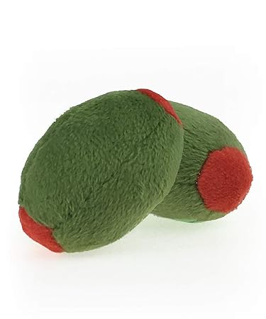 munchiecat Wine and Cheese Toys for Cats | Unique Gift for Cat Adoption, Wine Lovers, Housewarming Gift (2-Pc Olive)