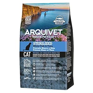 Arquivet Pienso para Gatos Adultos Esterilizados, Pescado Blanco y Atún, No Aplica, 1.5 kg (Paquete de 1)